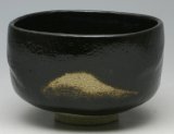 通販販売【茶道具】 茶碗 黒楽 「鉄壁」 光悦写 *佐々木昭楽* 桐