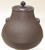 通販販売【茶道具】 茶飯釜 *菊地政光* 釣釜*炉用*[kmh90807