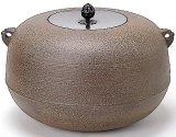 茶道具 茶釜 【佐藤浄清】(造り)の※『海老釻付 丸釜』 共箱
