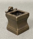 通販販売【茶道具】 蓋置 青交趾 竹 *谷口翠雲* 緑[hok10052