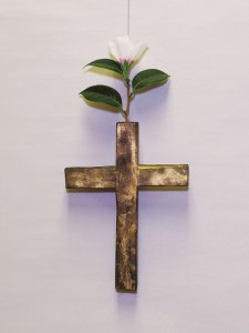 画像1: 【茶道具】　クリスマス　十字架　花入　 (1)