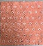茶道用　出帛紗（ふくさ） 一重蔓牡丹唐草・間道　（新古品） 茶道具 古帛紗 正絹 波形二重蔓牡丹 北村徳斎製 北村徳斉製 古服