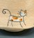 画像3: 【茶道具】猫のおでかけ　楽茶碗　　　　　　　*楽入窯*　　 (3)