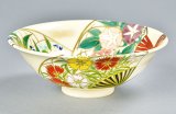 茶道具】 茶碗 仁清写 睡蓮図 *中村久光*