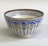 茶道具】豆彩 鮎図 茶碗 *手塚祥堂*
