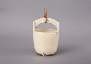 画像1: 【現品限り】　花入　釣瓶　　*眞清水福山*　　亀禄窯*真清水*伸*　　 (1)