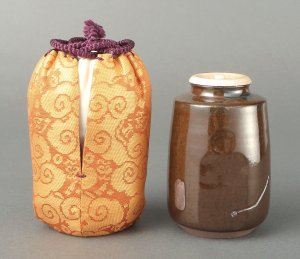 画像1: 【茶道具】　茶入　「利休地蔵」写　　笹田有祥　　*名物茶入*野村美術館 (1)