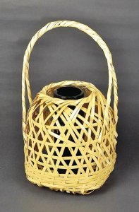 画像1: 【茶道具】淡々斎好写　綿摘籠　花入　　　　　*竹宝斎* (1)