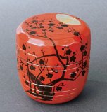茶道具】 中棗 笹露蒔絵 *松浦芳光* 利休所持・千家伝来