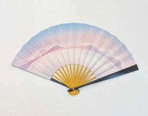 画像1: 【予約】6.5寸扇子　明鏡止水　　　　　*勅題*御題*扇子　 (1)