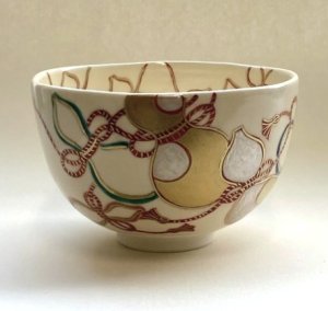 画像1: 【茶道具】仁清写　六瓢図　茶碗　　　　　　*中村華峰*六瓢*無病　　 (1)
