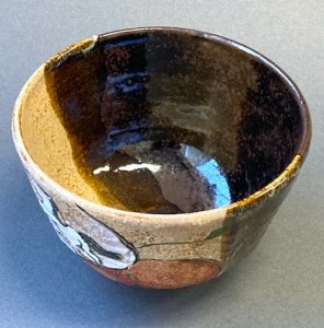 画像2: 【茶道具】掛分　瓢箪から駒　茶碗　　　　　　　*馬*午*干支*　 (2)