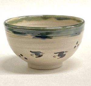 画像1: 【茶道具】青織部　茶碗　　　　　　*閑山窯*　　 (1)