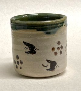 画像2: 青織部　マグカップ　　　　　　閑山窯（佐々木二郎） (2)