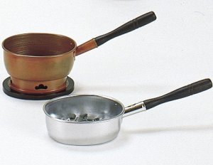 画像1: 【茶道具】　火熾 ＋ 台十能　セット　　小判型　　*火起し* (1)