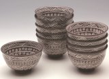 通販販売【茶道具】 数茶碗 伊羅保 刷毛目 5碗 or 10碗揃