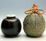 通販販売【茶道具】 茶入 「本能寺文琳」写 笹田有祥 *名物茶入*五島 