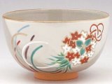 茶道具　色絵　蜻蛉　蓋置　中村秋峰　共箱　京焼　清水焼　秋　茶会　トンボ　勝蟲 茶道具 色絵 蜻蛉 蓋置 中村秋峰 共箱 京焼 清水焼 秋 茶会 トンボ