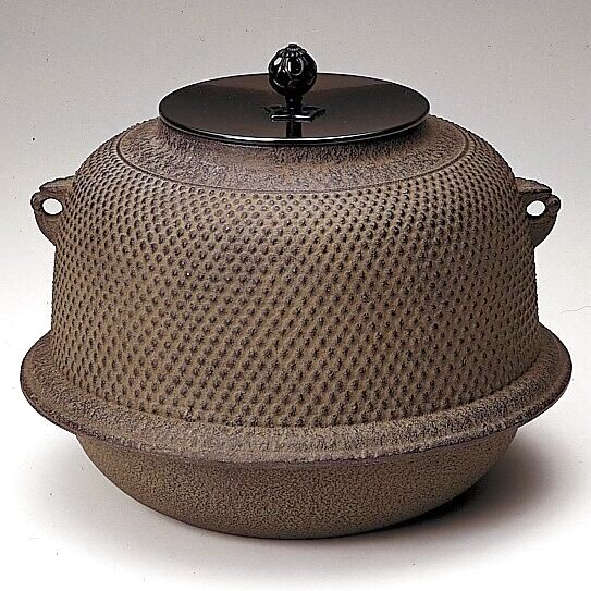 人気の 茶道具 茶釜 羽付松地紋 釜環 囲炉裏 古道具 美術品 