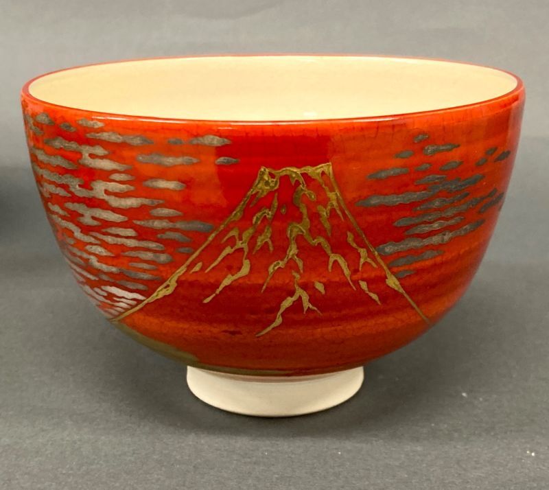 茶道具】 乾山写 菊図 茶碗 *山川敦司* 現品限り