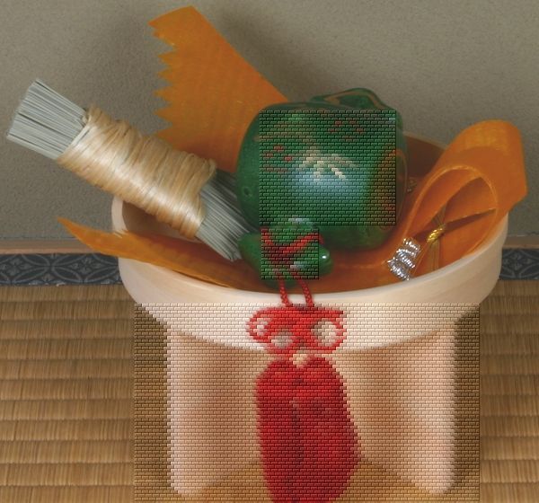 陶芸茶道具✩宝珠  お正月飾 床飾り のし押え